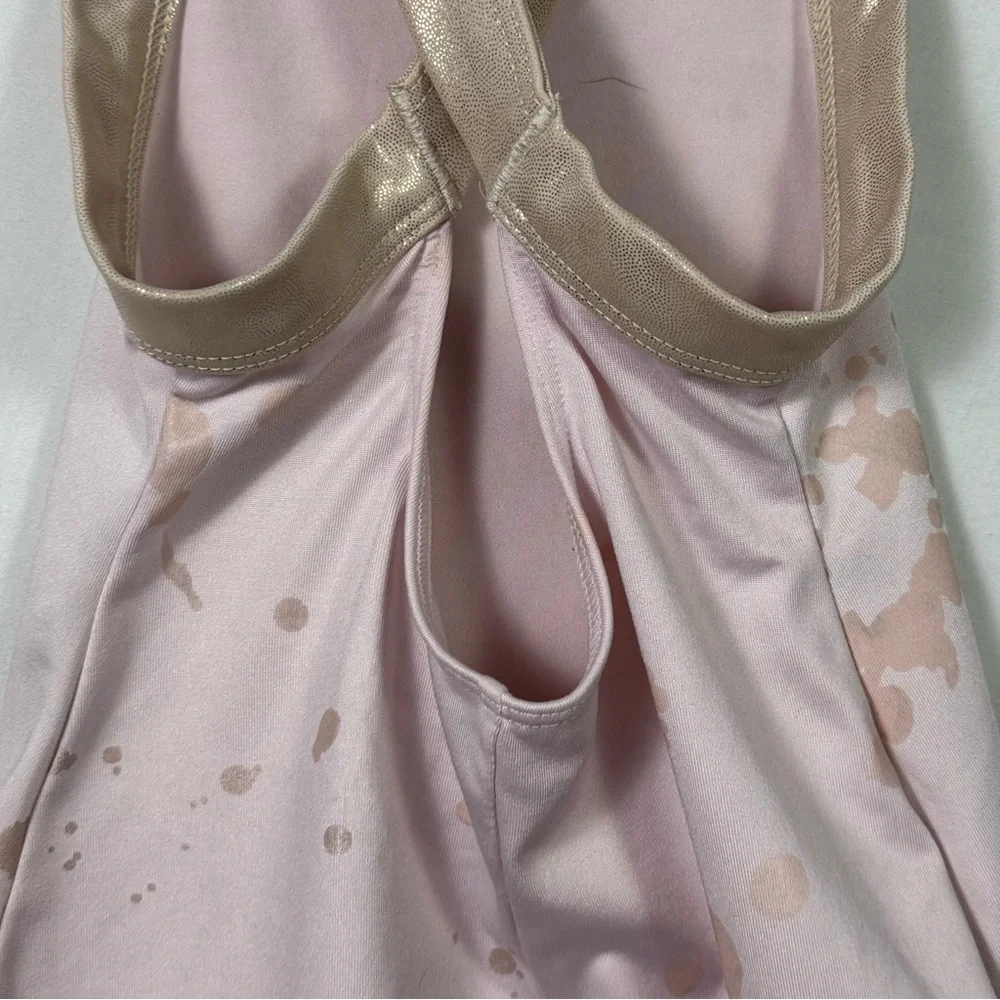 Justice Pink and Gold Jumpsuit Girls Size S